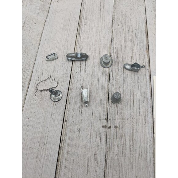Vintage 1961 Monopoly Replacement Pieces 7 Tokens Short Game Instructions - Picture 3 of 4